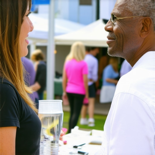 Community Engagement in Tulsa Tulsa business owner participating in a local event, showcasing community involvement.