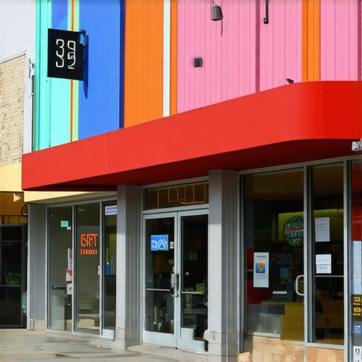 Vibrant Tulsa business district with digital marketing elements and community engagement