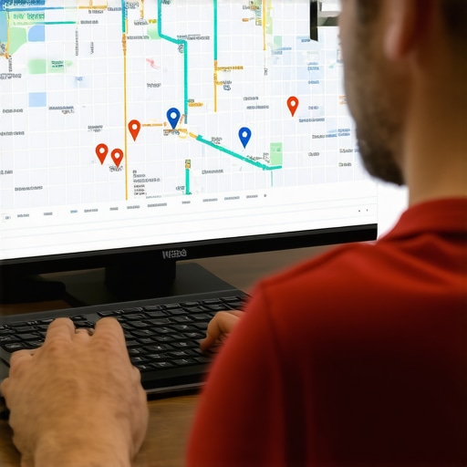 Person reviewing Tulsa local SEO rankings and analytics on a laptop