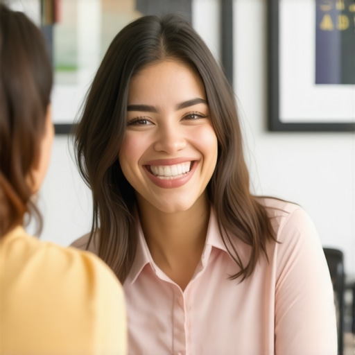 Business owner handing a tablet to a customer for review in Tulsa