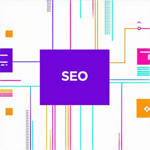 Illustration of a local business rising in Google search rankings with SEO tactics.