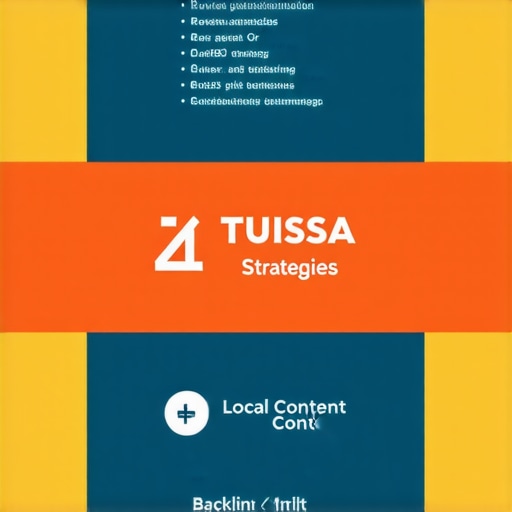 Infographic illustrating core local SEO tactics for Tulsa