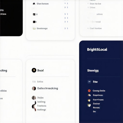 BrightLocal interface displaying keyword rankings and citation issues